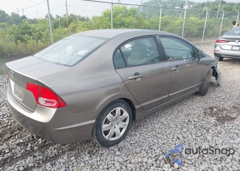 2008 Honda Civic Lx из США, поврежденный, VIN 2HGFA155X8H309209